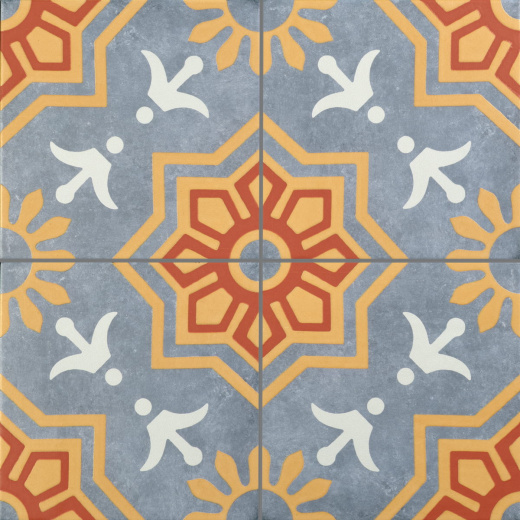 Керамогранит Motto Palmas Blue Decor 2 20x20