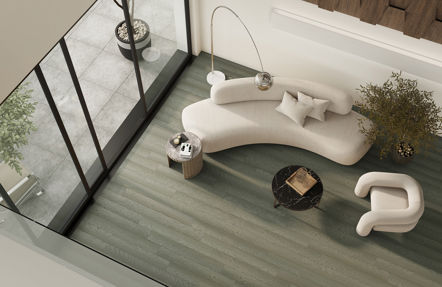 Кварцевый паркет Quartz Parquet Классик Дуб Средиземноморский 409 7/1,2 мм