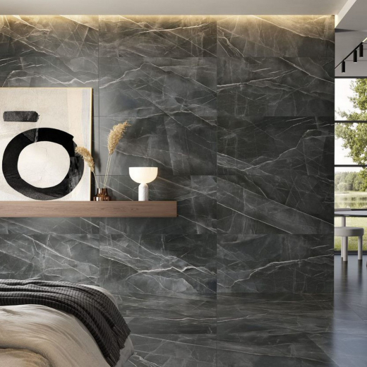 Керамогранит Vitra CityMarble Калакатта Блэк 60x60