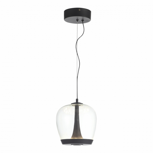 SL6014.423.01 Светильник подвесной ST-Luce Черный/Прозрачный, Черный LED 1*17W 3000K - фото, цена