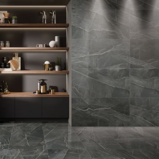 Керамогранит Vitra CityMarble Калакатта Блэк 60x120