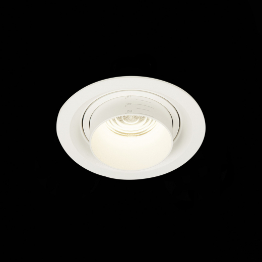 ST701.548.12 Св-к встр. Zoom Белый LED 1*12W 4000K 960Lm Ra90 15°-60° IP20 D115xH95 170-240V - фото, цена