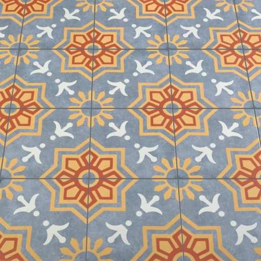 Керамогранит Motto Palmas Blue Decor 2 20x20
