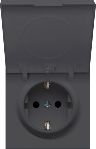 Накладка для розетки Schuko с крышкой, 16A 250 В~, серия R98