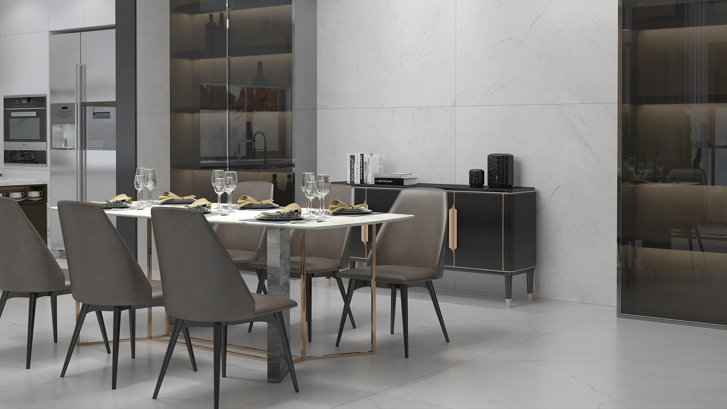 Керамогранит Neodom Classic Marble Carrara Antique Satin 120x120