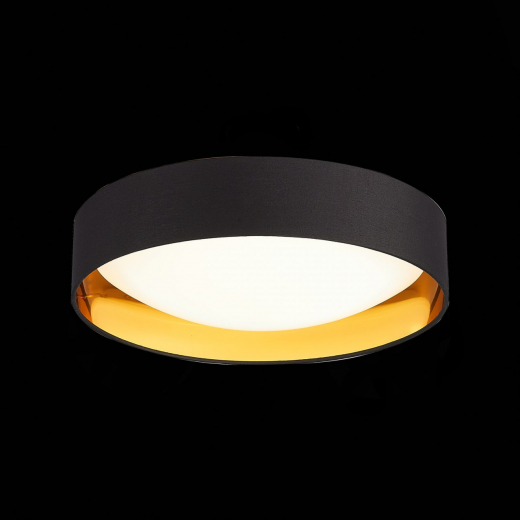 SLE201102-01 Светильник потолочный Черный, Золотистый/Белый LED 1*24W 4000K - фото, цена