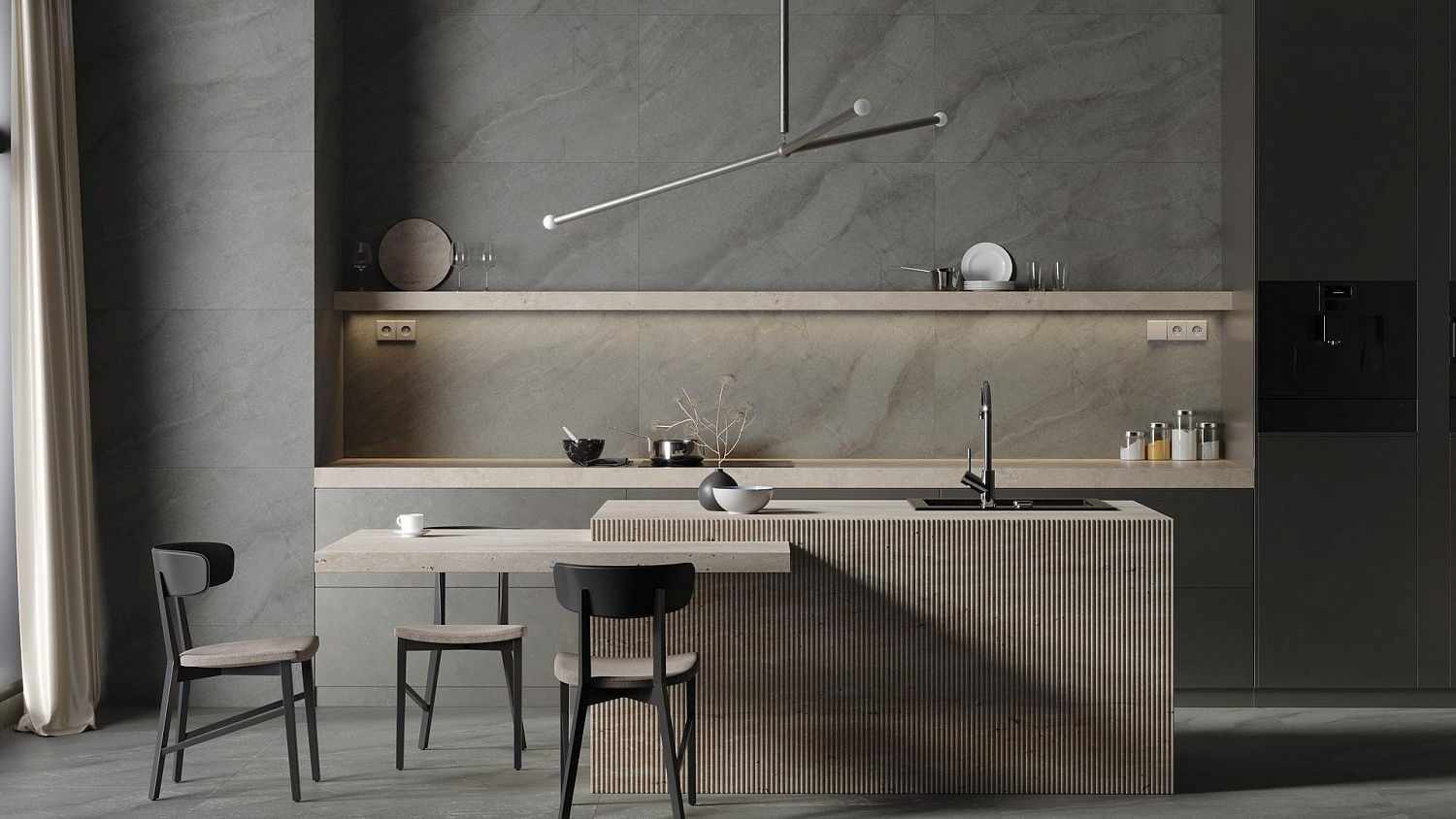 Керамогранит Kerranova Берег Grey Beige Matt. 60x120