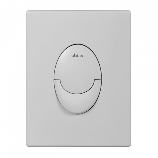 Кнопка смыва ABBER AC0125MW пневматическая, белая матовая
