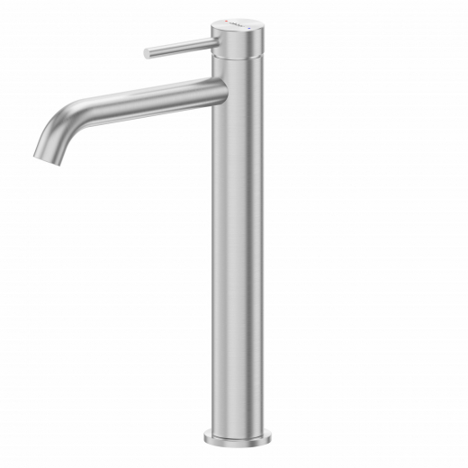 Смеситель ABBER Wasser Kreis 316 AF8111BST-L для накладной раковины, брашированная сталь