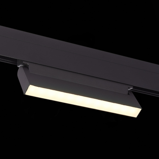 ST363.436.12 Магнитный трековый светильник Черный LED 1*12W 3000K 720Lm Ra>90 120 IP20 L219xW22xH108 - фото, цена