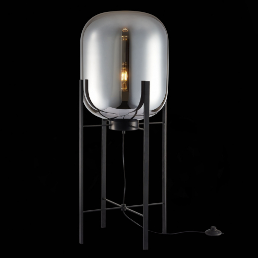 SL1050.715.01 Торшер ST-Luce Черный/Дымчатый E27 1*40W - фото, цена