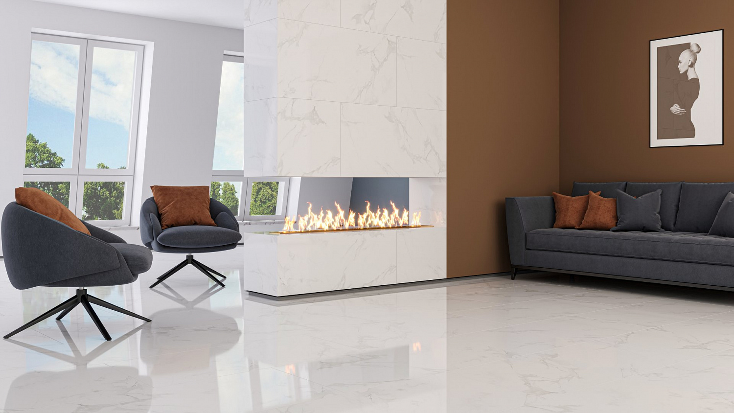 Керамогранит Neodom Classic Marble Venus Bianco Polished 60x120