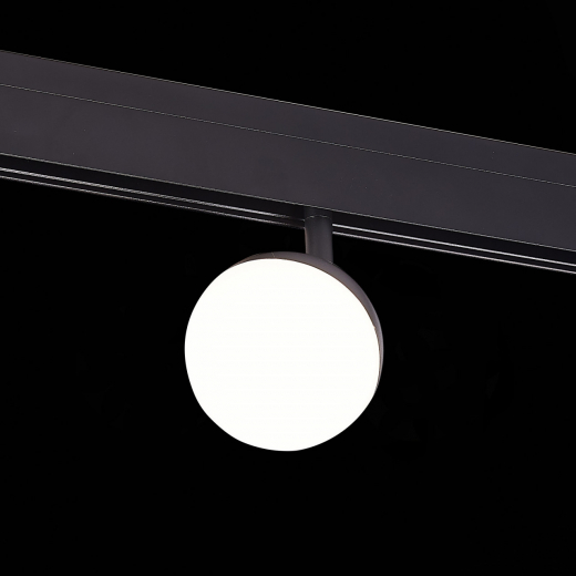 ST358.446.07 Магнитный трековый светильник Черный LED 1*7W 4000K 520Lm Ra>80 120° IP20 L120xW90xH192 - фото, цена