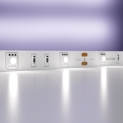 Светодиодная лента 12В 5050 7,2Вт/м 6000K 5м IP20 - фото, цена