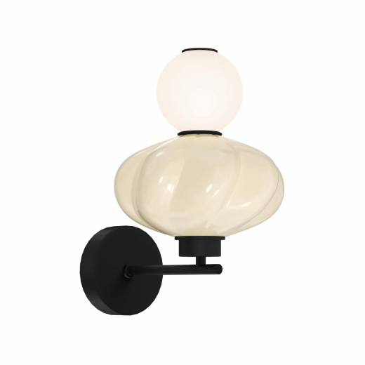 SL6134.411.01 Светильник настенный ST-Luce черный/желтый, опаловый LED 1*8W 3000K - фото, цена