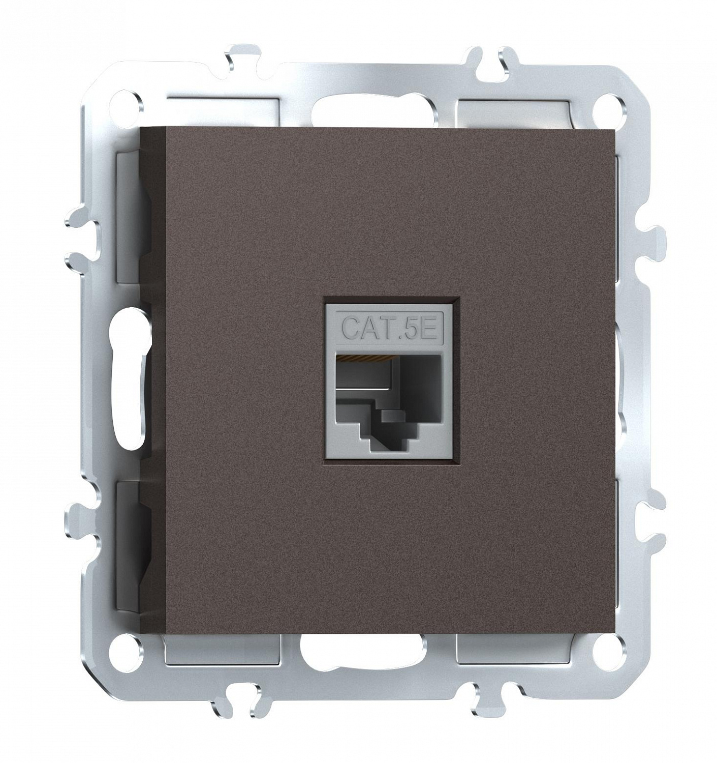 Компьютерная розетка одиночная RJ45 (cat.5/ClassE-8), Donel A07