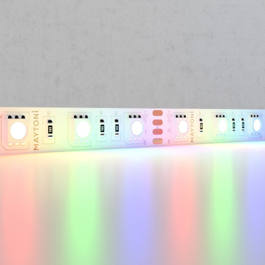 Светодиодная лента 12В 5050 14,4Вт/м Цветная (RGB) 5м IP20 - фото, цена