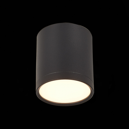 ST113.432.05 Светильник потолочный Черный LED 1*5W 3000K 390Lm Ra>90 120° IP20 D68xH75 170-240V - фото, цена
