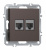 Розетка комбинированная RJ11 + RJ45 (cat.3/5e/ClassE-4/8), Donel A07