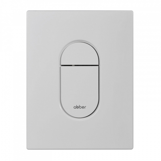 Кнопка смыва ABBER AC0124MW пневматическая, белая матовая