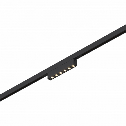 ST666.436.05 Магнитный трековый светильник Черный LED 1*5W 3000K 220Lm Ra>90  IP20 L100xW10xH18 24V - фото, цена