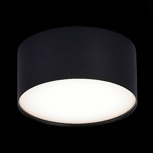 ST606.442.12 Светильник потолочный Черный LED 1*12W 4000K 1 080Lm Ra>90 120° IP20 D120xH55 185-265V - фото, цена