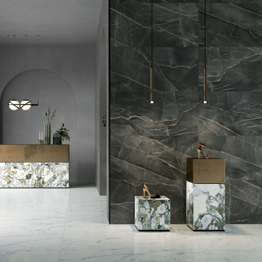 Керамогранит Vitra CityMarble Калакатта Блэк 60x120