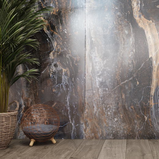 Керамогранит Neodom Titanium Lawa Nero Polished 120x280