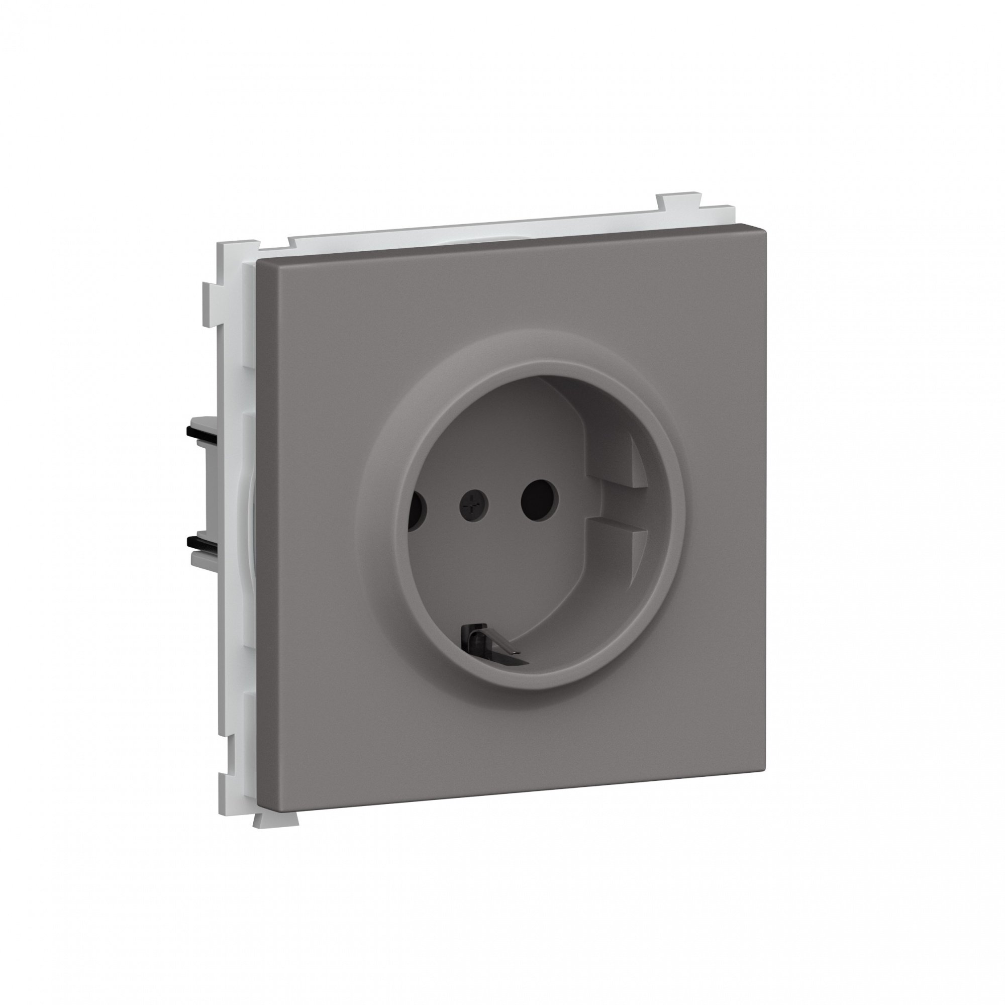 Розетка с заземлением и шторками Schuko 16А 250 В, на винтах, Donel R98