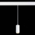 ST357.533.06 Магнитный трековый светильник подвесной ZOOM Белый LED 1*6W 3000K 667Lm Ra>80 10-60° IP - фото, цена