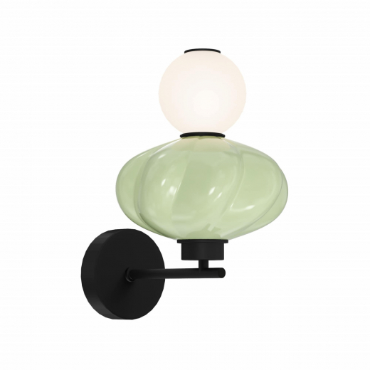 SL6134.401.01 Светильник настенный ST-Luce черный/зелёный, опаловый LED 1*8W 3000K - фото, цена