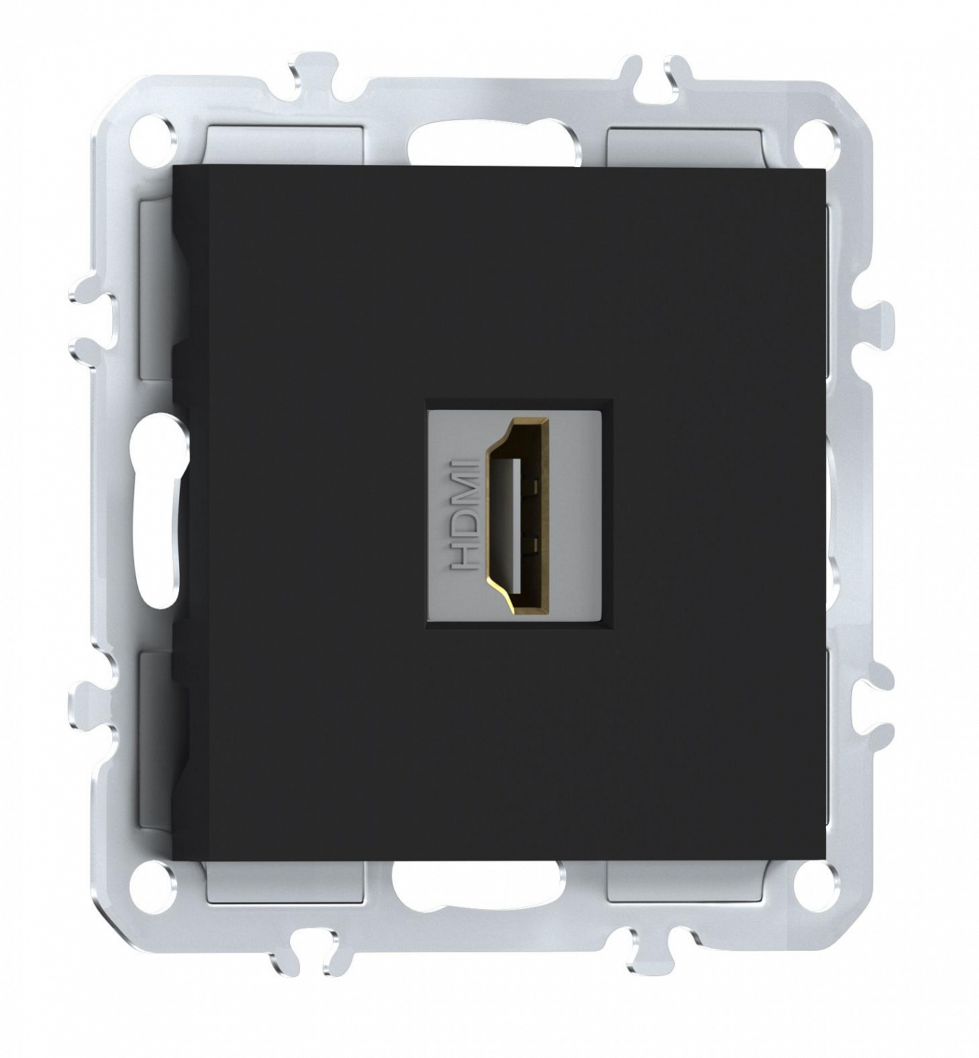 Розетка с разъёмом HDMI 2.0a, черный, Donel A07