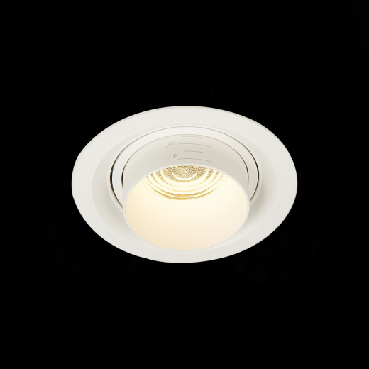 ST701.538.12 Св-к встр. Zoom Белый LED 1*12W 3000K 960Lm Ra90 15°-60° IP20 D115xH95 170-240V - фото, цена