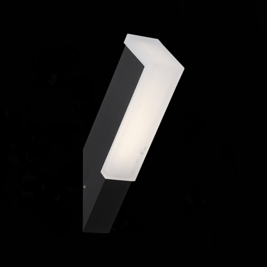 SL096.411.02 Светильник уличный настенный ST-Luce Черный/Белый LED 1*6W 4000K - фото, цена
