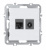 Розетка комбинированная RJ45/TV cat.6, ClassE-8/0-2400 МГц, Donel A07