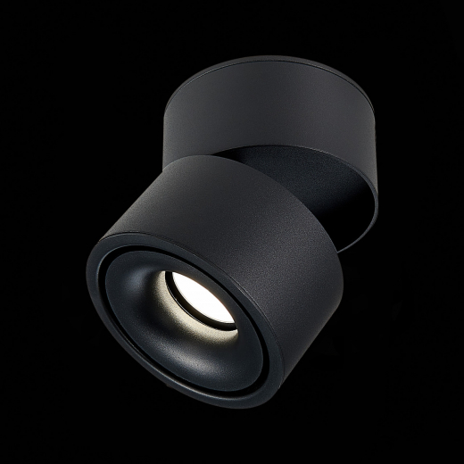 ST652.432.12 Светильник потолочный Черный LED 1*12W 3000K 1 000Lm Ra>90 36° IP20 D100xH105 170-240VV - фото, цена