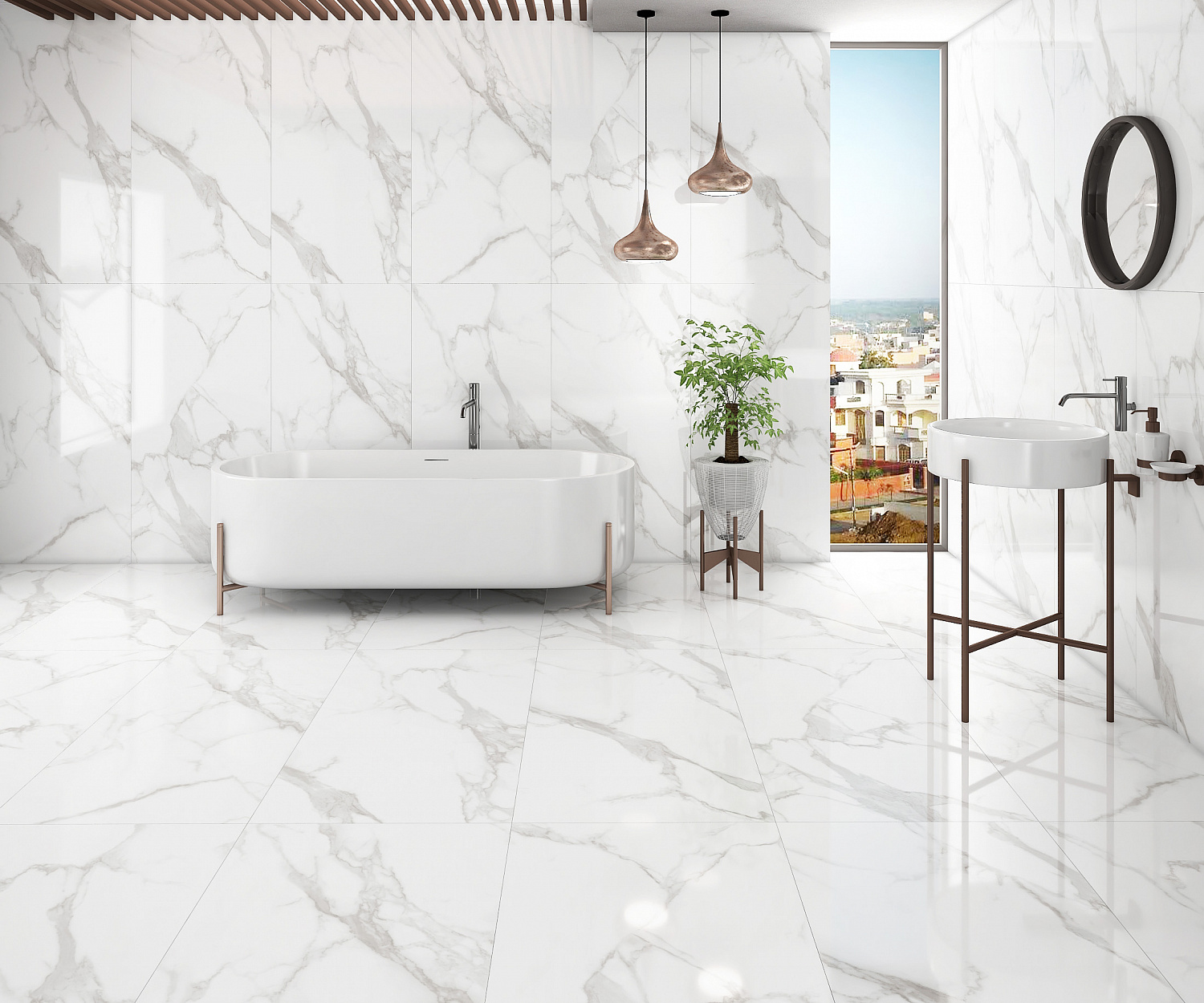 Керамогранит Neodom Classic Marble Statuario Irish Grey Polished 80x160