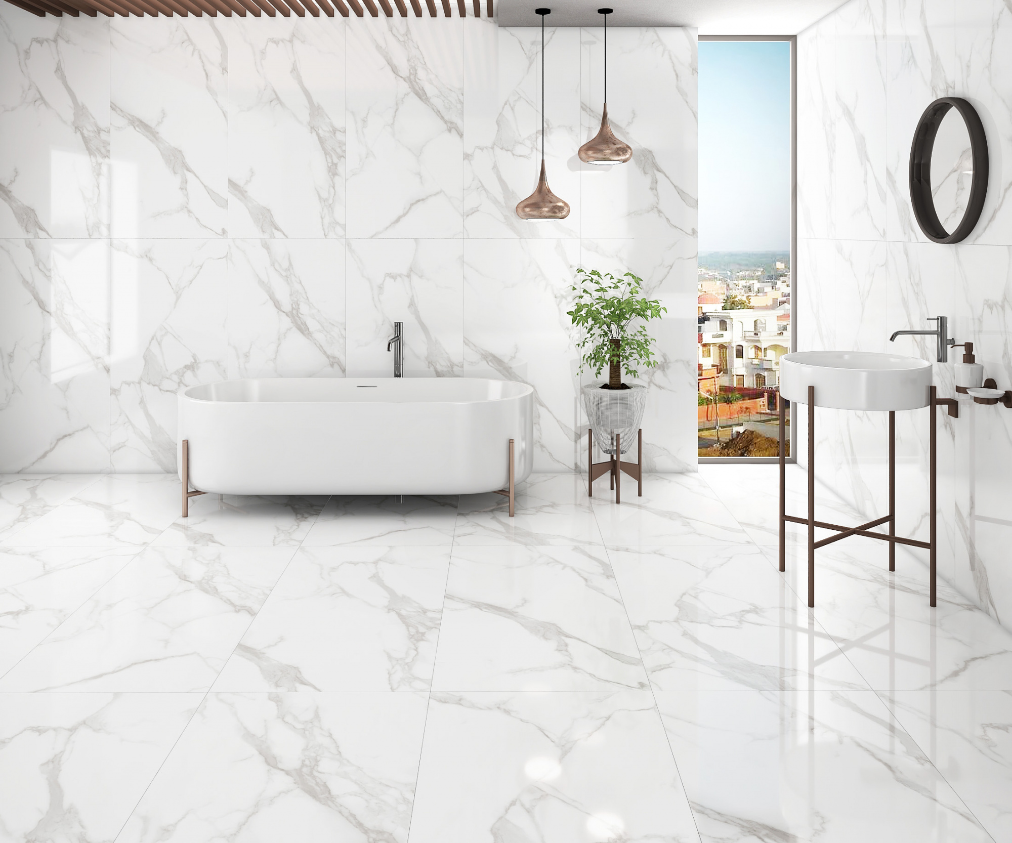 Керамогранит Neodom Classic Marble Statuario Irish Grey Polished 80x160