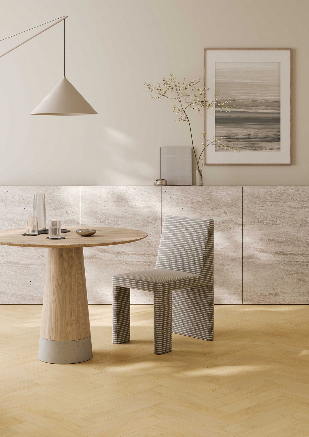 Кварцевый паркет Quartz Parquet Штучный паркет Клён Американский 44-400-61 5/0,6 мм 