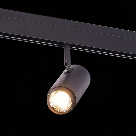ST357.436.06 Магнитный трековый светильник ZOOM Черный LED 1*6W 3000K 667Lm Ra>80 10-60° IP20 L137xW - фото, цена