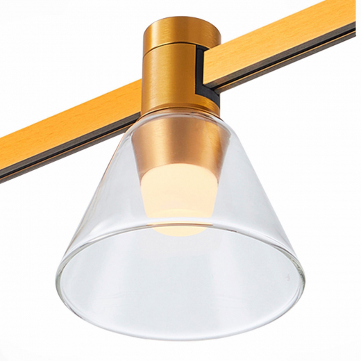 ST814.246.03 Магнитный трековый светильник FARM Золотистый LED 1*3W 4000K 89Lm Ra90 120 IP20 D90xH1 - фото, цена