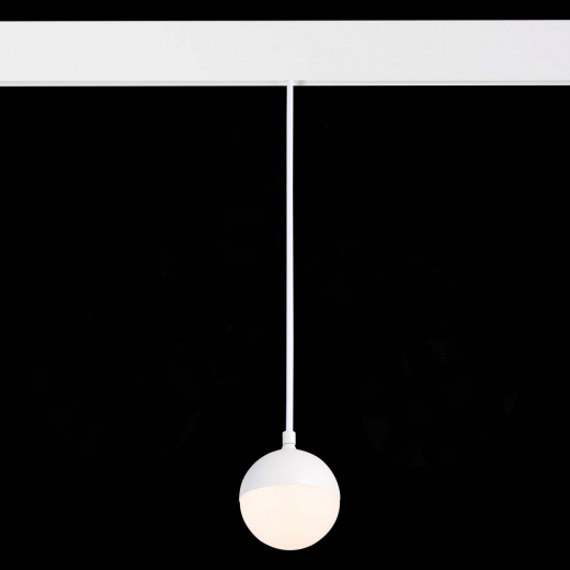 ST358.533.07 Магнитный трековый светильник подвесной Белый LED 1*7W 3000K 520Lm Ra>80 120° IP20 D90x - фото, цена