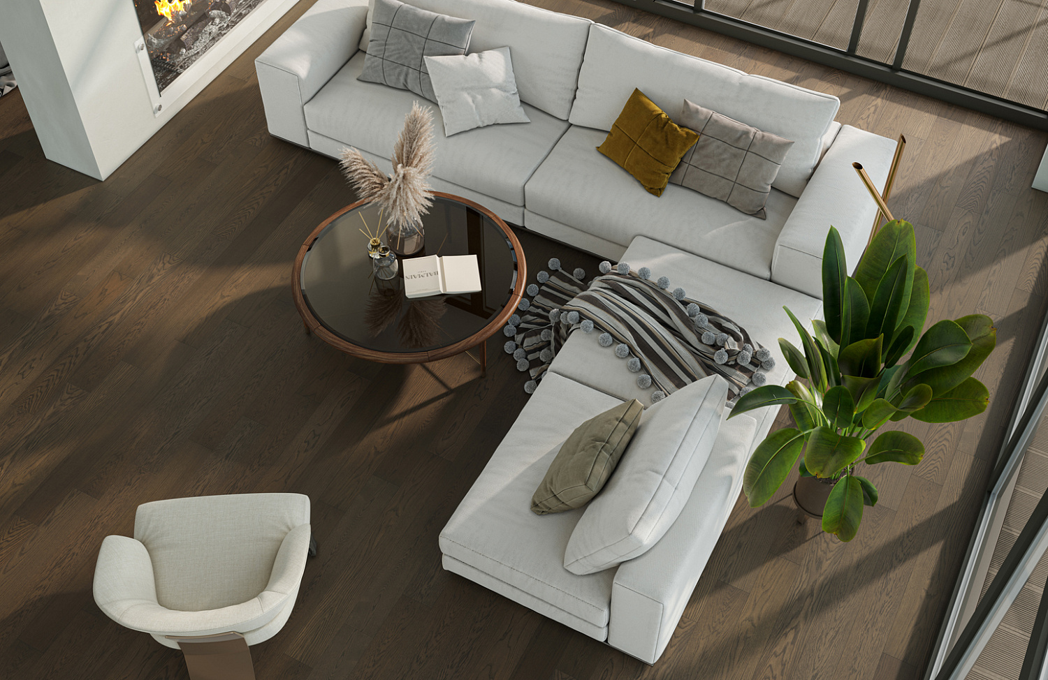 Кварцевый паркет Quartz Parquet Классик Дуб Рустикальный 410 7/1,2 мм
