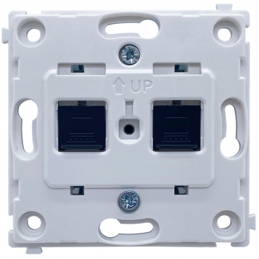Механизм компьютерной розетки RJ45 2-я Cat.6/ClassE-8/8, серия DA