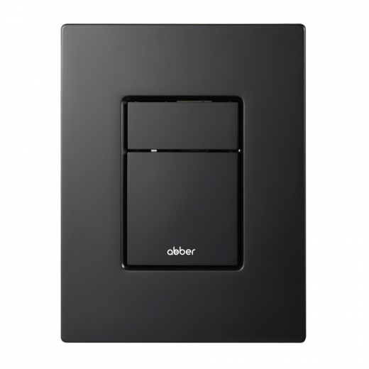 Кнопка смыва ABBER AC0123MB пневматическая, черная матовая