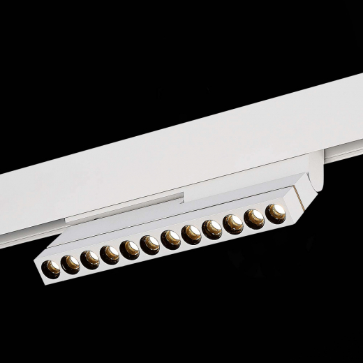 ST805.536.12 Магнитный трековый светильник Белый LED 1*12W 3000K 450Lm Ra>90 36° IP20 L220xW22xH117 - фото, цена