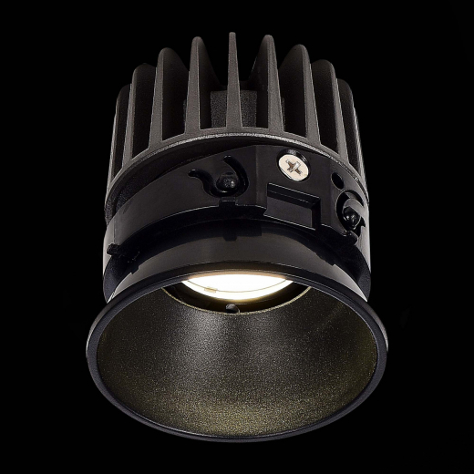 ST851.448.07 Светодиодный модуль Черный LED 1*7W 4000K 560Lm Ra90 36° IP20 D69xH75 220-240V(глянец) - фото, цена
