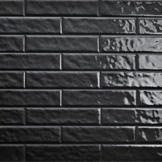 Керамогранит Motto Levels Black Glossy 6x25