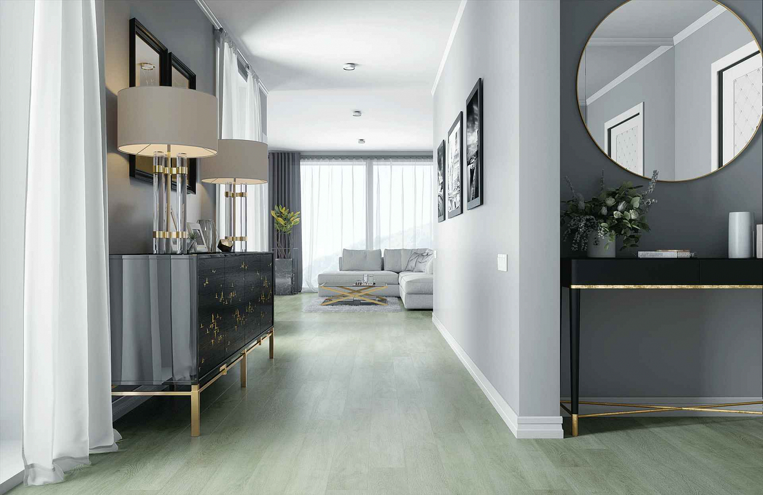 Кварцевый ламинат Home Expert Натуральный Дуб Тихий Лес 1203/0-004