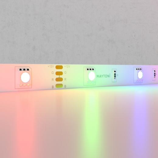 Светодиодная лента 12В 5050 7,2Вт/м Цветная (RGB) 5м IP20 - фото, цена